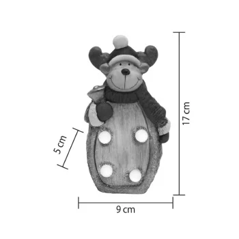 Novogodišnja svetleća keramička dekoracija irvas KDC17-1 Novogodišnja svetleća keramička dekoracija irvas KDC17-1